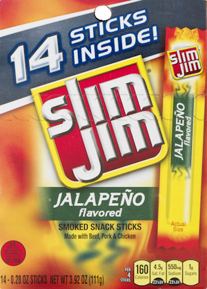 Sifter - Slim Jim Jalapeno Smoked Snack Sticks